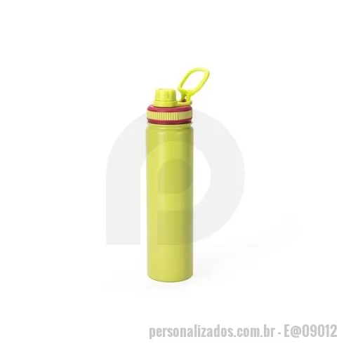 Garrafa térmica personalizada - Uma garrafa térmica em inox na medida certa para entrar na rotina de hidratação sem abrir mão da conservação de líquidos quentes ou frios por mais tempo. Com capacidade máxima de 750ml, possui estrutura em parede dupla e isolamento a vácuo para mante
