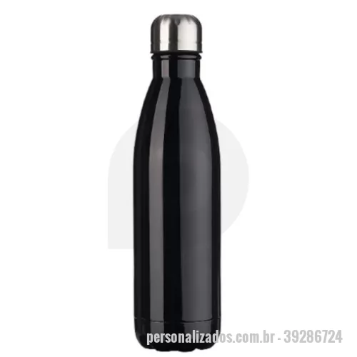 Garrafa térmica personalizada - A Garrafa Inox 750ml Personalizada é uma excelente opção para brindes corporativos, eventos, academias, campanhas promocionais e presentes personalizados. Fabricada em inox com pintura brilhante, oferece um design moderno, elegante e resistente para o uso diário.  Com capacidade para 750ml, possui tampa rosqueável que garante um fechamento seguro durante o transporte, sendo ideal para levar água e outras bebidas com praticidade.  A personalização pode ser realizada em gravação a laser, proporcionando um acabamento sofisticado e permanente, ou em DTF UV, ideal para logotipos e artes coloridas com alta definição e excelente durabilidade.  Importante: Este modelo não é térmico.  Características Capacidade: 750ml Material: Inox Pintura brilhante Tampa rosqueável Modelo não térmico Personalização em gravação a laser ou DTF UV Medidas Altura: 27,5 cm Largura: 7,3 cm Circunferência: 23 cm Informações Importantes O prazo de produção começa a contar somente após a aprovação do layout enviado pe