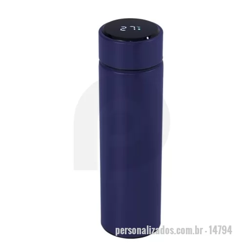 Garrafa térmica personalizada - Garrafa Térmica 400ml com Display LED