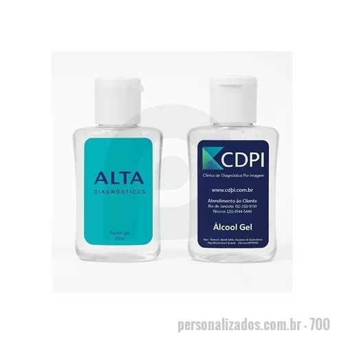 Gel antisséptico personalizado - Gel Antisséptico 70% – Frasco 35 ml Personalizado