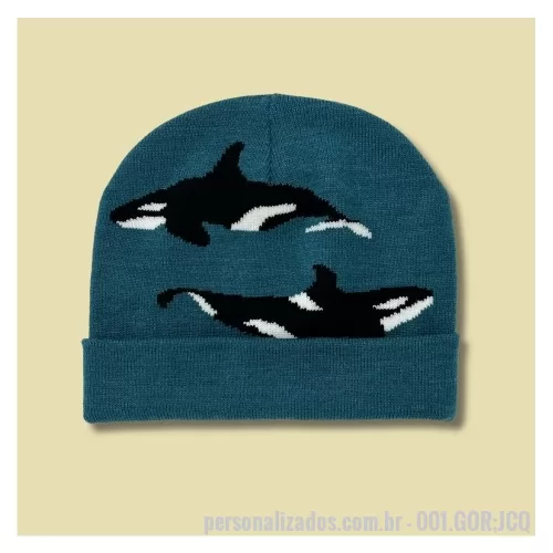 Gorro personalizado - Gorro de Lã, fabricados em Jacquard por encomenda. Artes sujeitas a validação. Podemos acrescentar outra arte Bordado 