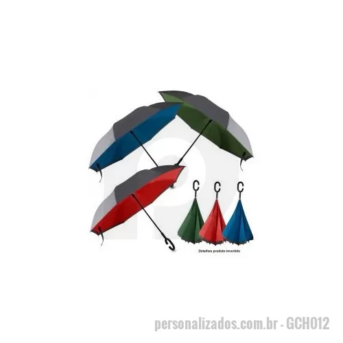 Guarda chuva personalizada - GUARDA CHUVA INVERTIDO COLOR ABERTURA AUTOMÁTICA