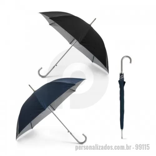 Guarda chuva personalizada - Guarda chuva Personalizada - 99115 - Guarda-chuva em poliéster 190T. Haste e pega em alumínio com mecanismo de abertura automática. ø1050 mm | 890 mm - 149982 - Guarda chuva