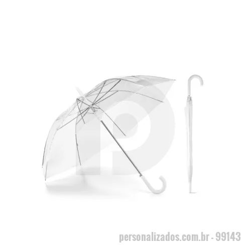 Guarda chuva personalizada - Guarda-chuva transparente em POE com abertura automática. ø1000 x 815 mm