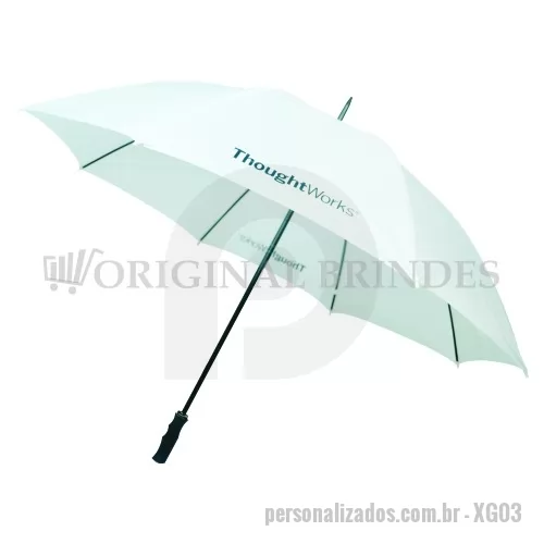 Guarda chuva personalizada - Guarda Chuva Portaria, manual, cabo reto. Disponível em várias cores. 