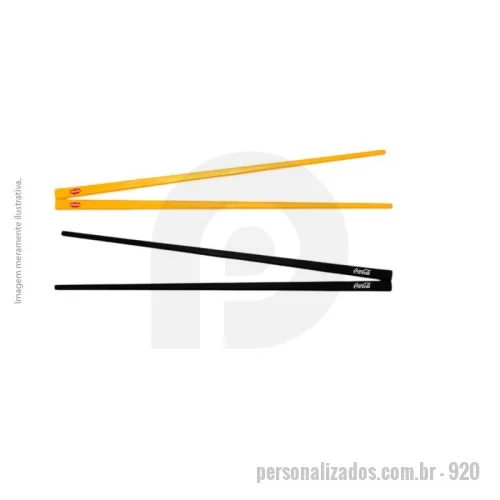 Hashi personalizado - O Par de Hashis Plásticos Permanentes 21 cm é produzido em PP atóxico de alta qualidade, oferecendo resistência, durabilidade e praticidade para o uso diário. Reutilizáveis e fáceis de higienizar, são ideais para restaurantes, eventos temáticos, ações promocionais e brindes corporativos ligados à gastronomia oriental.