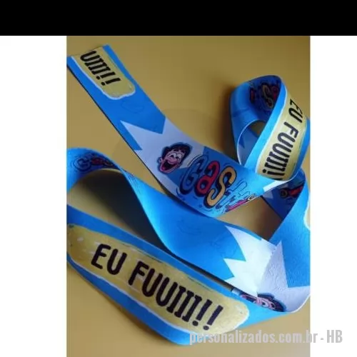 Headband personalizado - faixa de cabelo confeccionada em poliester acetinado e personaliza com sublimação sem limite de cores.