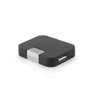 Hub USB 2.0. com 4 portas para conectar até 4 dispositivos móveis. 52 x 41 x 12 mm