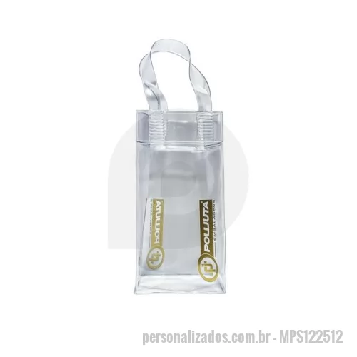 Ice Bag personalizado - Ice bag personalizado com alça - PVC - 12x25x12