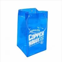 ICE BAG PERSONALIZADA COM ALÇA CANUDO - PVC - MEDIDA: 15X27X15                
