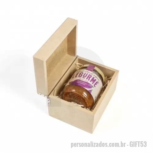 Kit antepasto personalizado - Kit antepasto Personalizado - GIFT53 - Aperitivo Gourmet com caixa de madeira (vários sabores) - 89997 - Kit antepasto