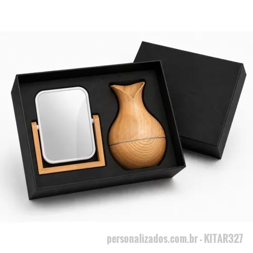 Kit aromático personalizado - Kit aromático Personalizado - KITAR327 - Kit espelho e infusor de ambientes - 182359 - Kit aromático