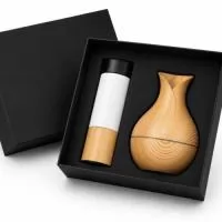 Kit boas vindas com garrafa térmica e umidificador
