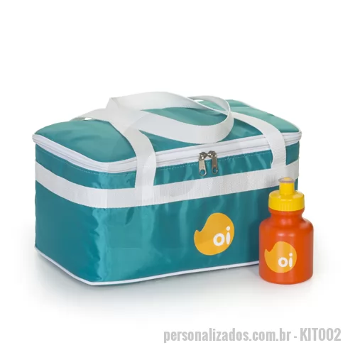 Kit bolsa e sacola personalizado - Kit Bolsa térmica 10lts + Squeeze 350ml