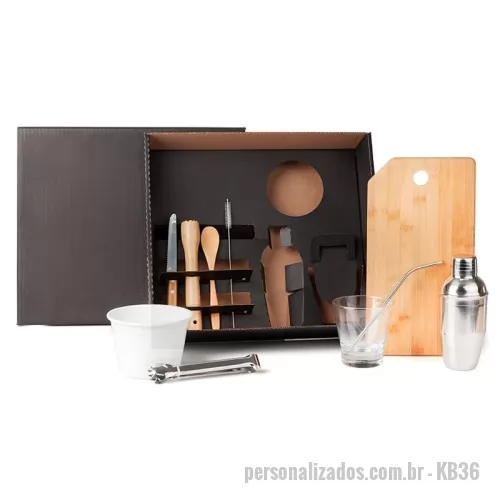 Kit caipirinha personalizado - Kit Caipirinha 10 Peças Personalizadas