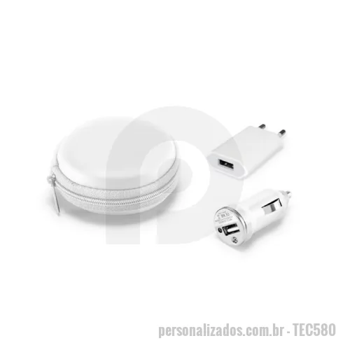 Kit carregador de celular personalizado - Kit Carregadores Personalizado