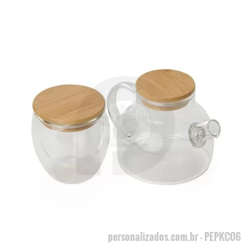 Kit chá personalizado - Kit Chá 2 Peças Personalizado