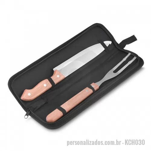 Kit churrasco personalizado - Kit Churrasco com 2 Pe?as