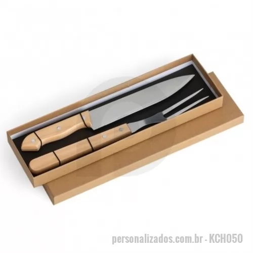 Kit churrasco personalizado - Kit Churrasco 2 Pe?as