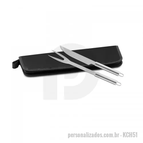 Kit churrasco personalizado - Kit Churrasco com 2 peças Personalizado