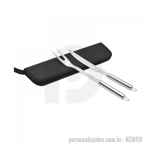 Kit churrasco personalizado - Kit Churrasco com 2 peças Personalizado
