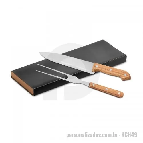 Kit churrasco personalizado - Kit Churrasco com 2 peças Personalizado