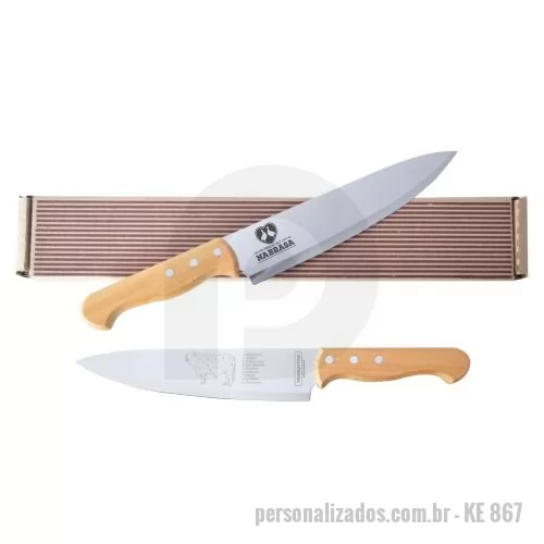 Kit churrasco personalizado - Faca churrasco Tramontina 8 . De um lado gravação da logomarca e no outro cortes do boi. Acompanha caixa para presente. Um produto útil e durável; garantindo a divulgação da sua marca por muitos anos. Despachamos com frete pago para todo o Brasil.