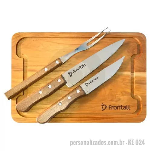 Kit churrasco personalizado - Kit churrasco personalizado. Esse é o nosso negócio, está no nosso DNA. Faça uma consulta e surpreenda-se com nossas opções. São mais de 50 modelos, dos mais simples aos mais completos, garantindo que sempre haverá um kit que se encaixe nas suas necessidades. Tábua com canaleta, faca peixeira 7