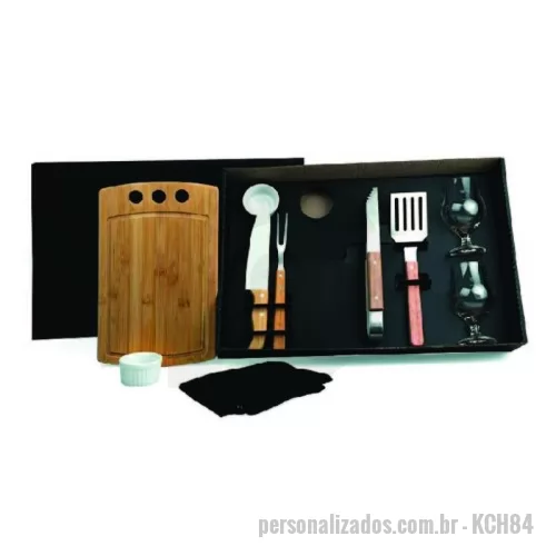Kit churrasco personalizado - Kit Churrasco 10 Peças Personalizadas