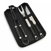Kit Churrasco 3 Pe?as em Inoxs