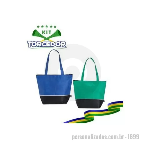 Kit copa do mundo personalizado - Sacola térmica personalizada é um brinde personalizado muito procurado para presentear bons clientes.
