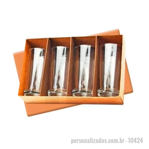 Kit copo personalizado - Kit Copos de drink Liverpool. Contém 04 copos de 310 ml 01 caixa Kraft 04 gravações * Consulte quantidade mínima