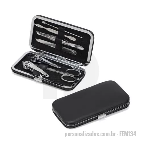 Kit costura personalizado - Kit Manicure 7 peças com Estojo Personalizado