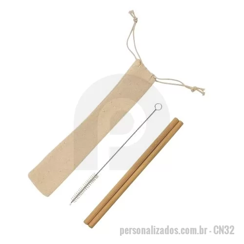 Kit costura personalizado - Kit Canudo em Bambu Personalizado