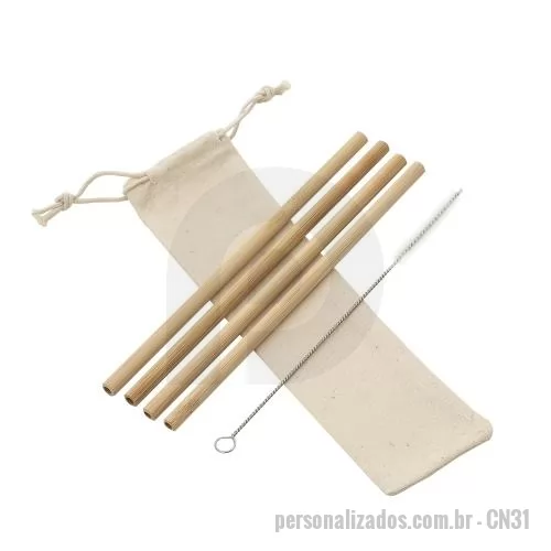 Kit costura personalizado - Kit Canudo em Bambu Personalizado
