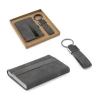 Kit de Porta Cartões, Chaveiro e Esferográfica