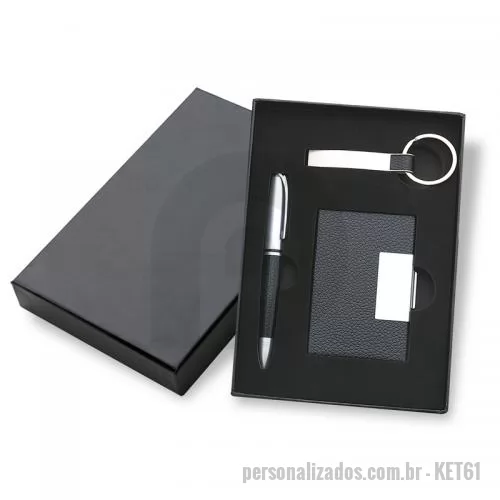 Kit escritório personalizado - Kit Escritório com 3 Peças Personalizadas