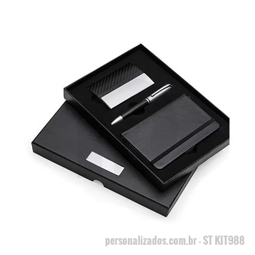 Kit escritório personalizado - Kit Executivo Personalizado para Brinde