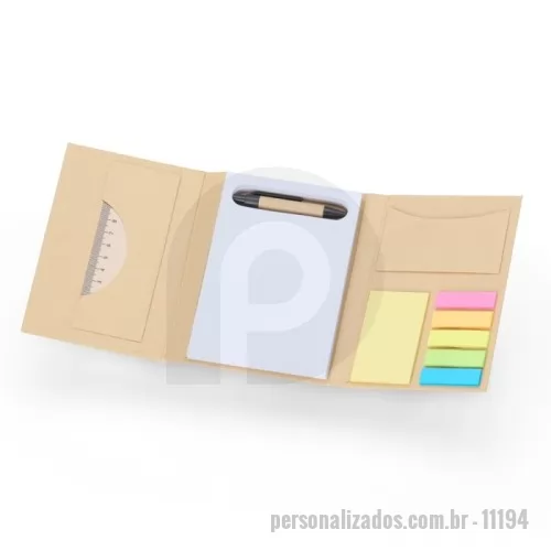 Kit escritório personalizado - Kit Bloco de Anotações