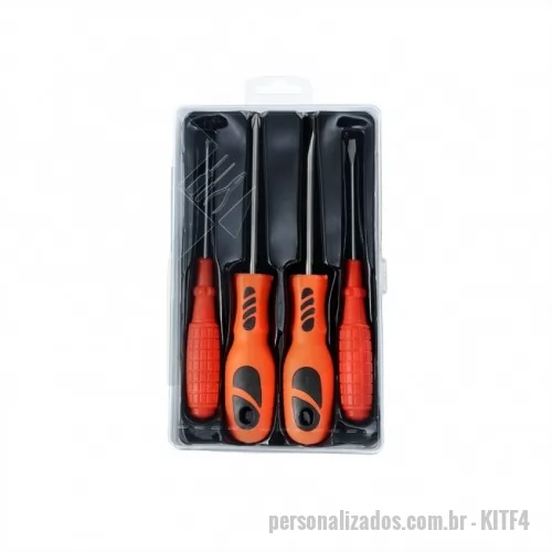 Kit ferramenta personalizado - Kit Ferramentas 4 Peças