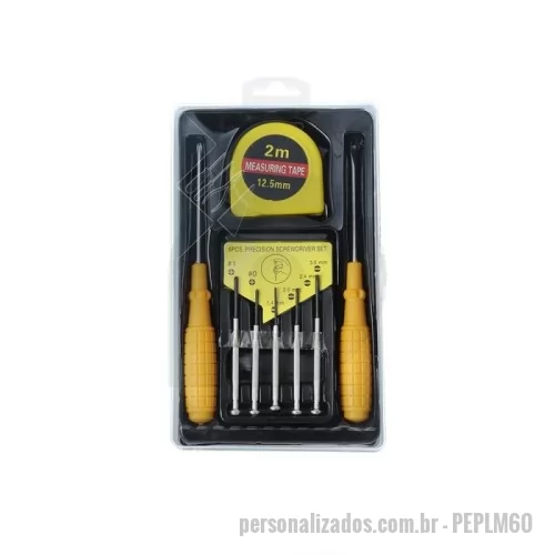 Kit ferramenta personalizado - Kit Ferramentas 8 Peças para Brindes
