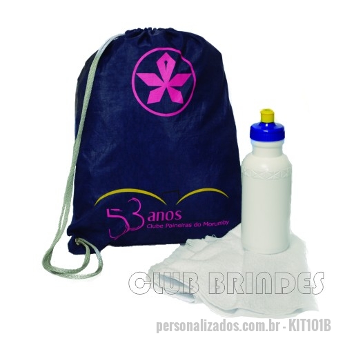 Kit fitness Personalizado KIT101B Kit composto por mochila saco em