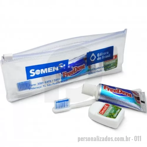 Kit higiene oral personalizado - Kit Higiene Bucal Para Empresas e Odontologia Personalizado