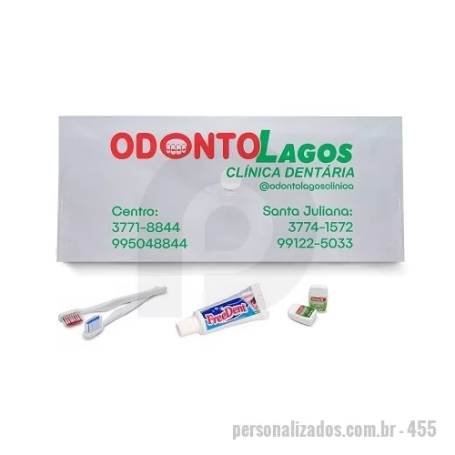 Kit higiene oral personalizado - Kits Bucais para clinicas odontológicas 