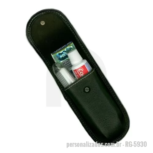 Kit higiene oral personalizado - Kit Bucal contendo Creme Dental, Escova Dental e Fio Dental Sachê.