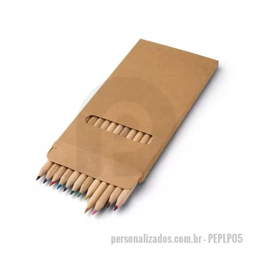Kit lápis personalizado - Lapis Colorido Personalizado