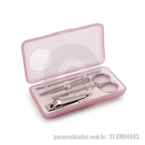 Kit manicure personalizado - Kit Manicure com 4 Peças para Brindes Personalizados