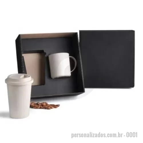 Kit personalizado - KIT COPO E CANETA EM FIBRA DE BAMBU