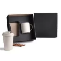 KIT COPO E CANETA EM FIBRA DE BAMBU