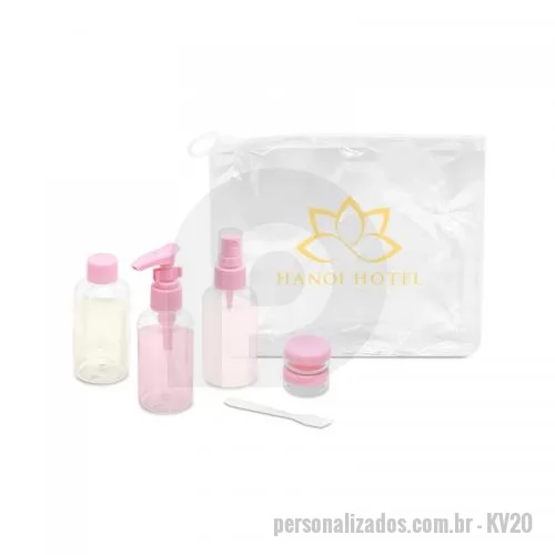 Kit viagem personalizado - Kit Viagem 6 Pe?as Personalizado